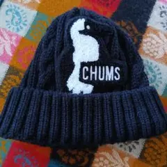 本日限定値下げ価格‼️『CHUMS』ニット帽　 ブラック