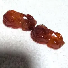 南紅貔貅2個セット