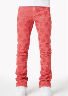 新品28 GUAPI ホワイト デニム フレア スキニー カーゴ 新品28 GUAPI ホワイトデニムフレアスキニーカーゴ GUAPI サイズ