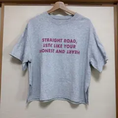 GLOBAL WORK ヘビロッTEEワイドプリント半袖