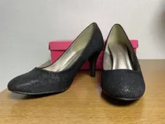 【最終値下げ】grandfleur ハイヒール 24.5cm ブラック/グレーのサムネイル