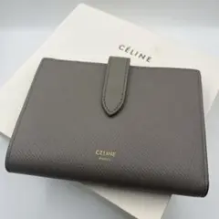 CELINE 二つ折り財布 グレー - メルカリ