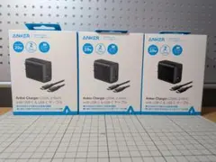 【3個セット】Anker 20W 2-Port USB充電器＋USB-Cケーブル