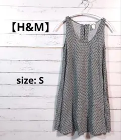 【美品】H&M　ワンピース Sサイズ ミニワンピース ノースリーブ NO.266