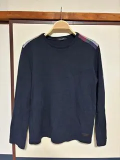 ブラックレーベルクレストブリッジ　ニットセーター　Lサイズ　紺色系