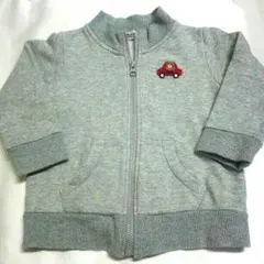 美品☆ミキハウス　ホットビのジップアップパーカー90㌢