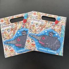 アンパンマンミュージアム限定　もぐりん　バイキンマン　ポケットポーチ　2個セット