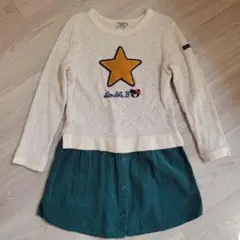 DOUBLE.B　ミキハウス　 長袖ワンピース 120