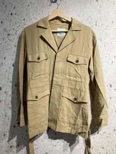 古着　NANO UNIVERSE コットンリネンサファリジャケット