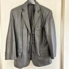 羊革 ラムレザー シングル テーラード ジャケット