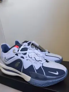 ナイキ バスケットボールシューズ ホワイト/ネイビー　エアズームフライト5 NIKE/ナイキ/エアズームフライト5/ ホワイト/ネイビー ナイキ
