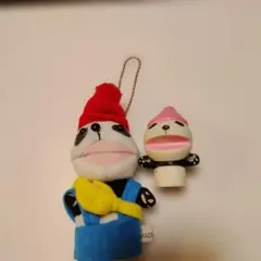 キリン生茶パンダ ぬいぐるみ ストラップ 、指人形2点セット