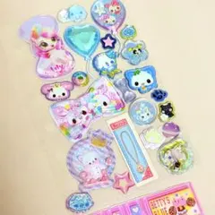 【おすそ分け】平成レトロ 平成女児 立体シール　ウォーターシール