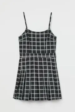 H&M チェック キャミワンピース ミニ丈