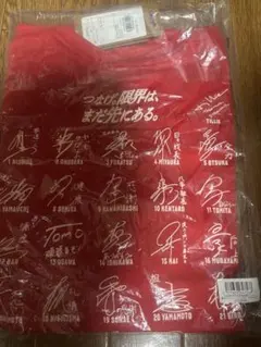 バレーボール女子日本代表 2026応援Tシャツ 集合プリントサイン入り（L