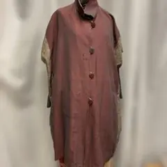 オシャレな玉虫ワイン色コート