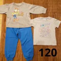 トイストーリー　長袖　パジャマ　半袖　Tシャツ　セット　120