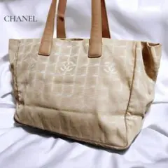 シャネル CHANELニュートラベルライン トートバックベージュハンド人気のサムネイル