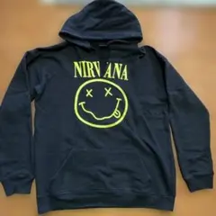 レア！NIRVANA フーディ　メンズLサイズ位　ブラック