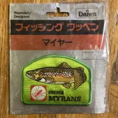 Daiwa 魚の刺繍ワッペン　デッドストック