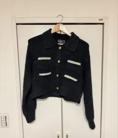 rady ジャケットカーディガン　ブラックのサムネイル