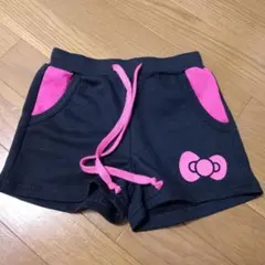 Hello Kitty 半ズボン 黒/ピンク 120cm