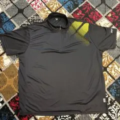 FILA フィラ ハーフジップ Tシャツ ブラック 4L
