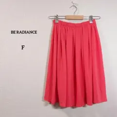 BE RADIANCE スカート フレアスカート ひざ丈　　オレンジのサムネイル