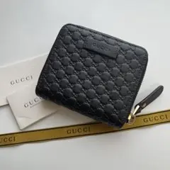 8/1削除 最終値下げ 美品 付属品有 グッチ ミニ財布 GG柄 マイクロ