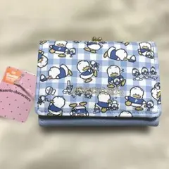 【新品・タグ付き】あひるのペックル 三つ折り財布 サンリオ 水色のサムネイル