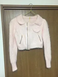 新品未使用 lilLilly アンゴラライダースカーディガン