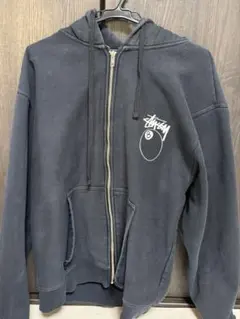 Stussy 8 Ball ジップアップパーカー ブラック M - メルカリ