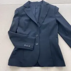 クリーニング済　ウール　レディース スーツ ジャケット　黒　レリアン　9号