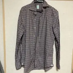 Finamore Napoli チェック柄シャツ Mサイズ