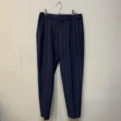 NOBLE ストライプテーパードパンツ