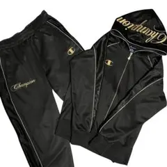 極美品★Champion 魔裟斗モデル セットアップ 金黒 パーカー ボトムス