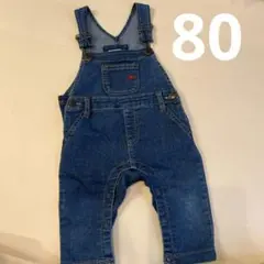 POLO デニムオーバーオール 80