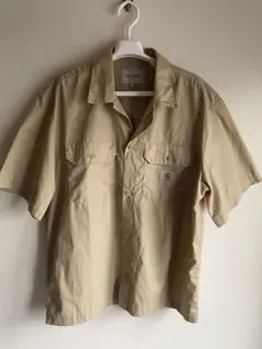 carhartt WORKINPROGRESS半袖ワークシャツ Lサイズベージュ