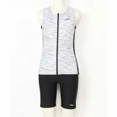13号 LLサイズ 新品 FILA セパレーツ フィットネス水着 白×黒