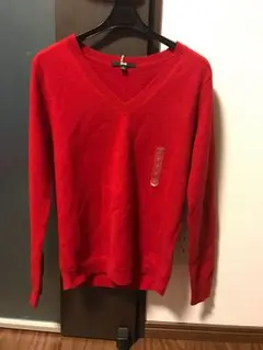 新品タグ付き☆ カシミアセーター 赤