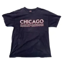 【00s】Harley-Davidson CHICAGO プリントTシャツ L