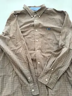 CHAPS チェックシャツ ブラウン 古着