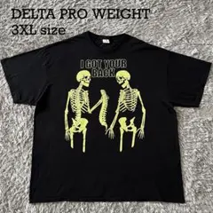 DELTA スカル グラフィック Tシャツ 3XL ブラック ビッグシルエットのサムネイル