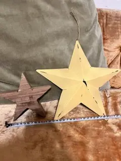 星型置物セット（木製・金属製）