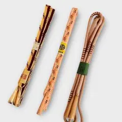 帯締め3本おまとめ　平織り　丸組　正絹　未使用品