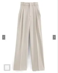 GRL タックセンタープレスストレートワイドパンツ[ai36]