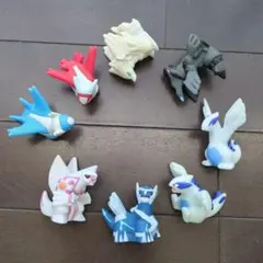 映画登場 伝説のポケモン 指人形 ソフビ まとめ売り 8体