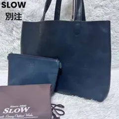 SLOW COLLECTORS 別注　トートバッグ　オールレザー　ポーチ　保存袋