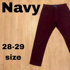 【Navy】★古着 パンツ 28-29 ◎即購入OK！