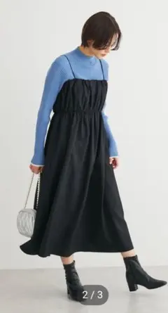 【ELENCARE DUE 】ギャザーキャミワンピース